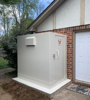 steel tornado shelter custom installation